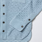 HAND KNITTING MESH SHIRT, STEEL BLUE