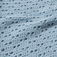 HAND KNITTING MESH SHIRT, STEEL BLUE