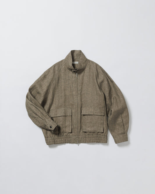 SUMI LINEN N48 BLOUSON, KHAKI