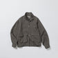 SUMI LINEN N48 BLOUSON, CHARCOAL GRAY