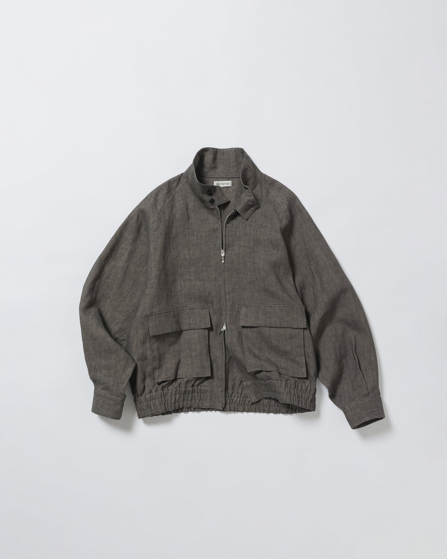 SUMI LINEN N48 BLOUSON, CHARCOAL GRAY
