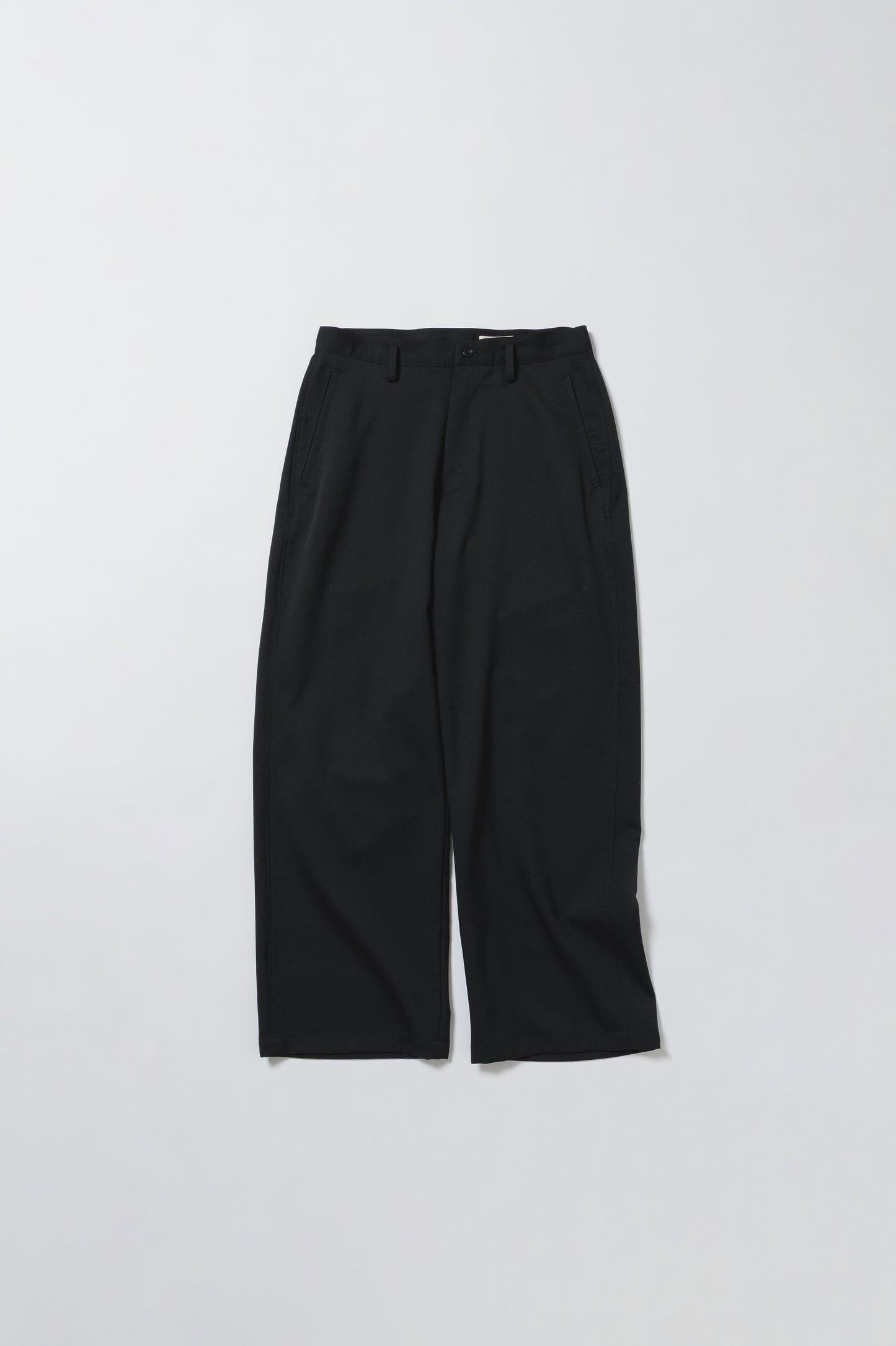 WOOL GABARDINE ASHLEY SLACKS, BLACK