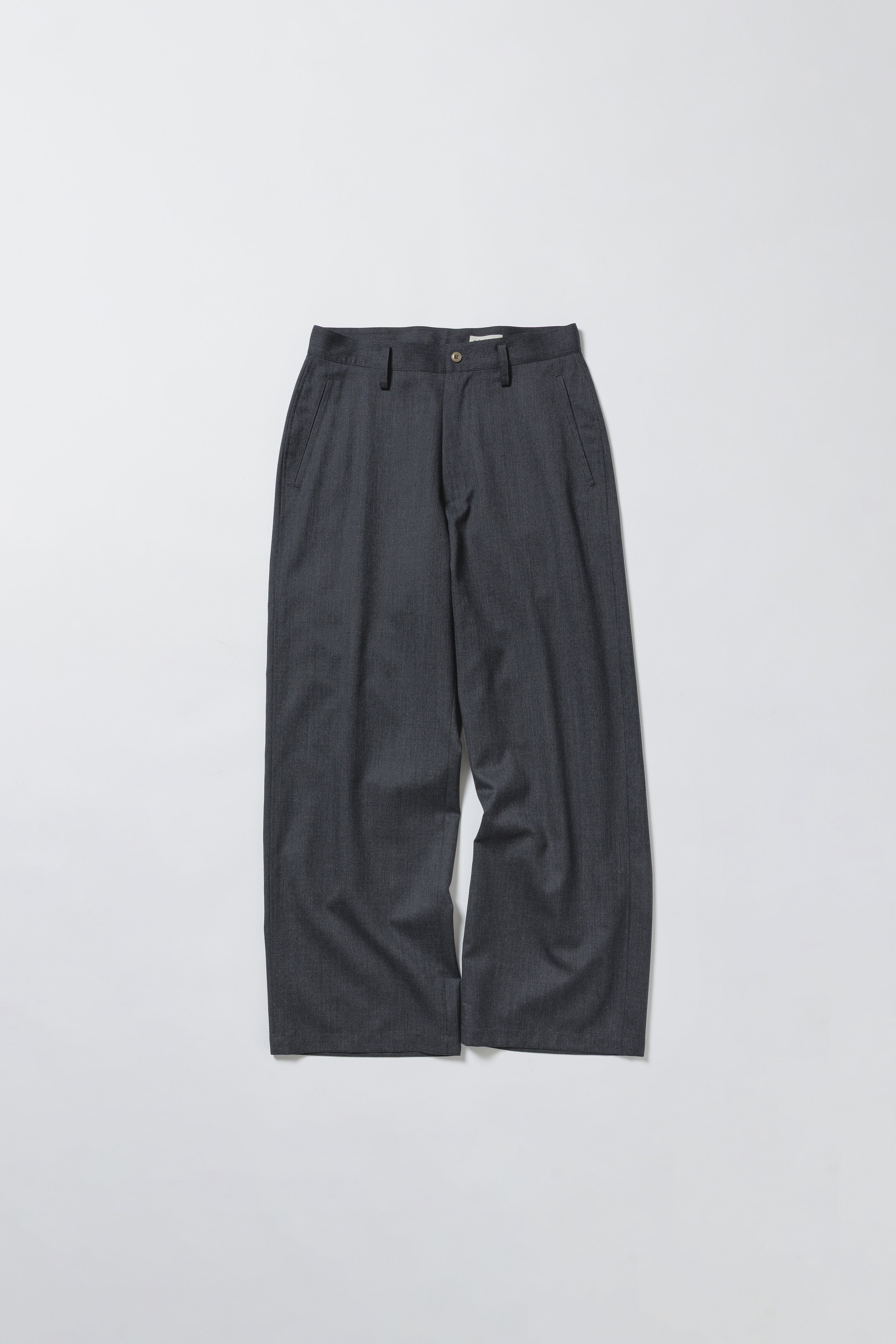 WOOL GABARDINE ASHLEY SLACKS, CHARCOAL GRAY – nakedgauge