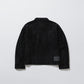 GOAT SUEDE CPO JACKET, BLACK