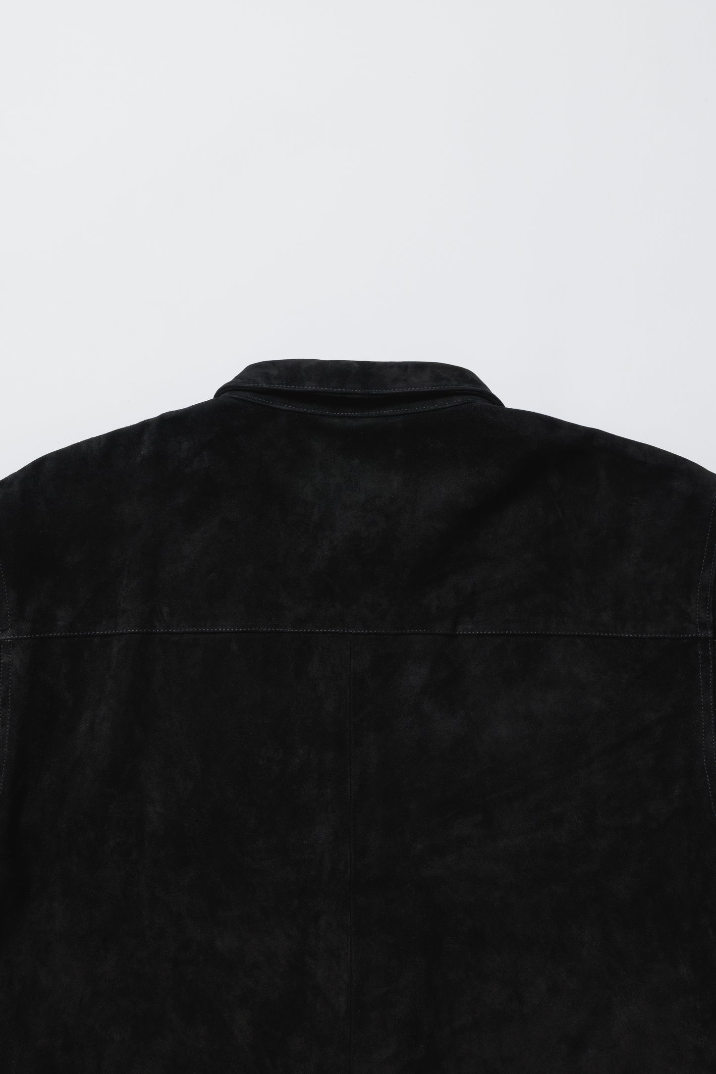 GOAT SUEDE CPO JACKET, BLACK