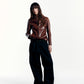 BLACK DENIM ASHLEY JEANS - ONE WASH, BLACK