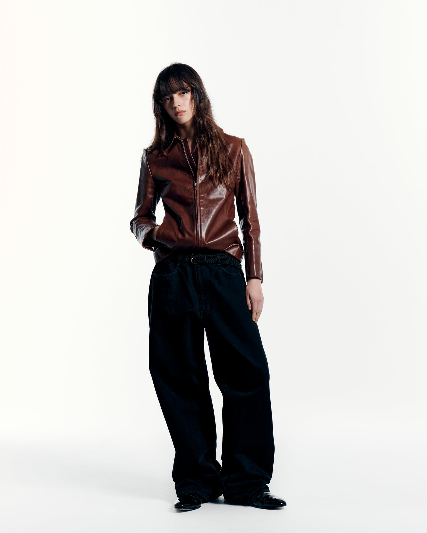 BLACK DENIM ASHLEY JEANS - ONE WASH, BLACK