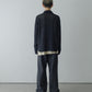 HAND KNITTING MESH SHIRT, BLACK