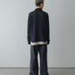 HAND KNITTING MESH SHIRT, BLACK