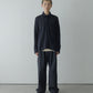 HAND KNITTING MESH SHIRT, BLACK