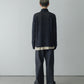 HAND KNITTING MESH SHIRT, BLACK