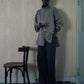KHADIxLINEN REGULAR COLLER SHIRT, GRAY