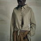 LINEN COTTON RANDAM COLOR HOUNDSTOOTH SHIRT LS, YLW x B.GRAY