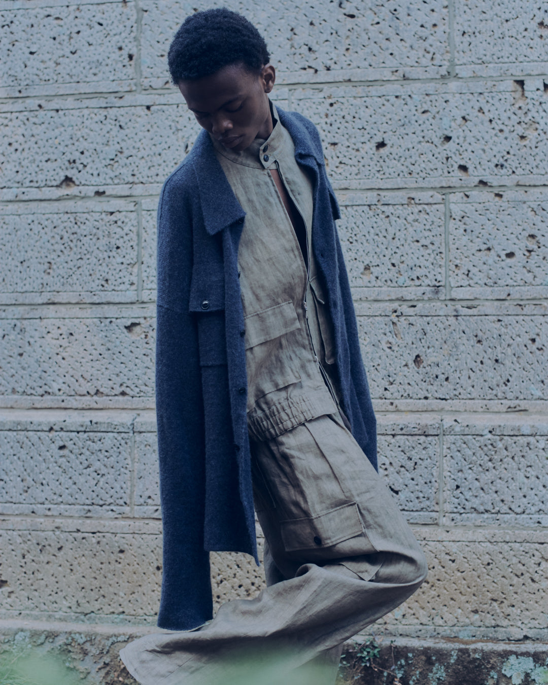SUMI LINEN N48 BLOUSON, KHAKI