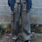SUMI LINEN WIDE EASY CARGO PANTS, KHAKI