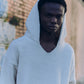 HUNDSPUN KNIT HOODIE, BLACK
