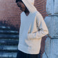HUNDSPUN KNIT HOODIE, BLACK