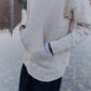 HUNDSPUN KNIT HOODIE, BLACK