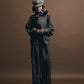 SUMI LINEN WIDE EASY CARGO PANTS, CHARCOAL GRAY